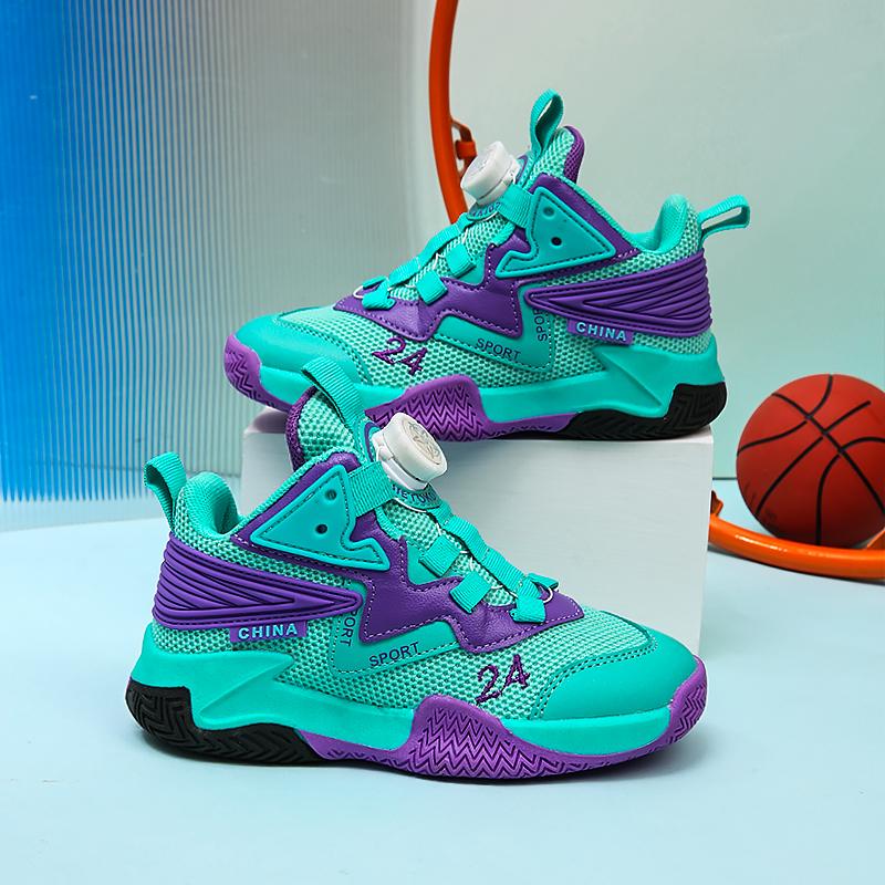 Boys' Wear-Resistant Basketball Training Shoes for Kids