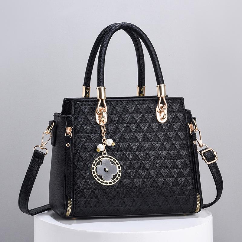 Borsa tote alla moda in rilievo da donna 2025: Borsa a tracolla casual di grande capacità