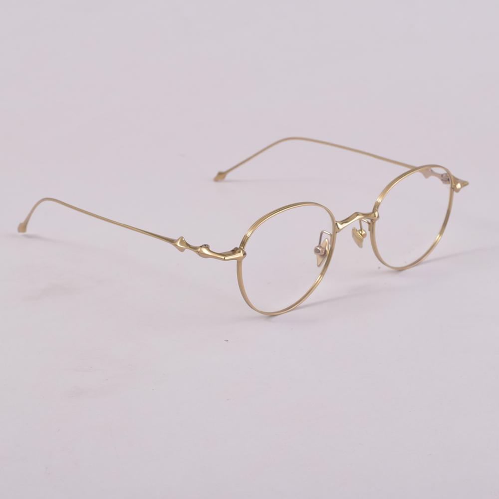 GENTLE TATATN Titanium Anti Blue Light Roud Women Men Eyeglasses Frame Optical Glasses EP Prescription Glasses