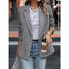 Women's New Small Suit Temperament Small Fragrance Slim Pocket Medium Long Coat Women's Clothing