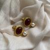 New French Retro Earrings Women's Earrings Light Luxury Niche High-end Cold Wind Earrings Temperament Earrings