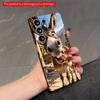 2DFlat Samsung Phone Case Funny Donkey Smiling In Mountain Village Applicable To Galaxy S23 S24 S25ULTRA S26 A12 A14 A15 A16 A54 A55