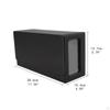 Card Deck Box Fits 40Pcs Gaming Cards 28x10x14cm Lightweight for Trading Waterproof