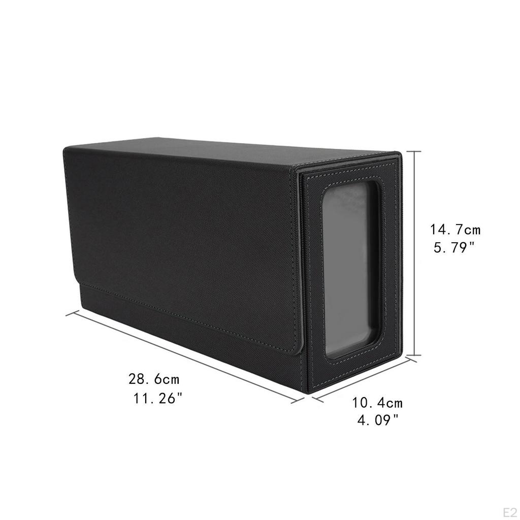 Card Deck Box Fits 40Pcs Gaming Cards 28x10x14cm Lightweight for Trading Waterproof