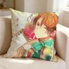 H-Hetalia W-World Stars N-North Italy  Pillow Case Square Double-Sided Sofa Cushion Cover Bedroom Bedside Pillow
