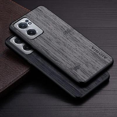 Pouzdro pro Oneplus Nord CE 2 5G funda vzor bambusové dřevo Kožený potah Luxusní coque pro oneplus nord ce 2 pouzdro capa