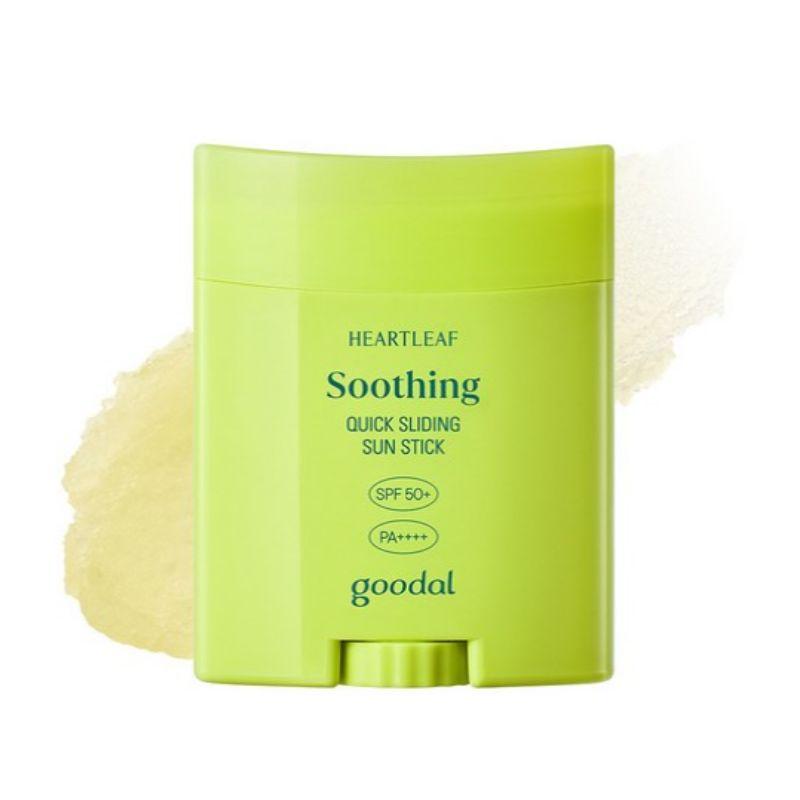 Goodal Солнцезащитный стик Heartleaf Calming Quick Sliding SPF50+ PA++++ 22 г – Успокаивающий и портативный УФ-защита