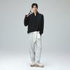 Jack & Jones Men's Anti-Static Waffle Knit Half-Zip Sweatshirt