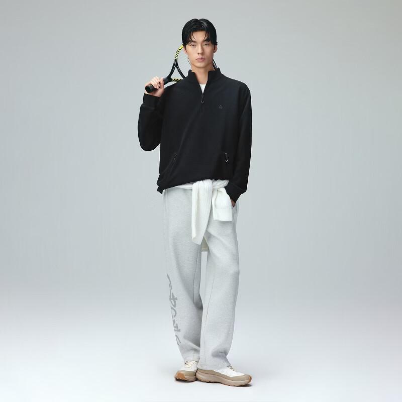 Jack & Jones Men's Anti-Static Waffle Knit Half-Zip Sweatshirt