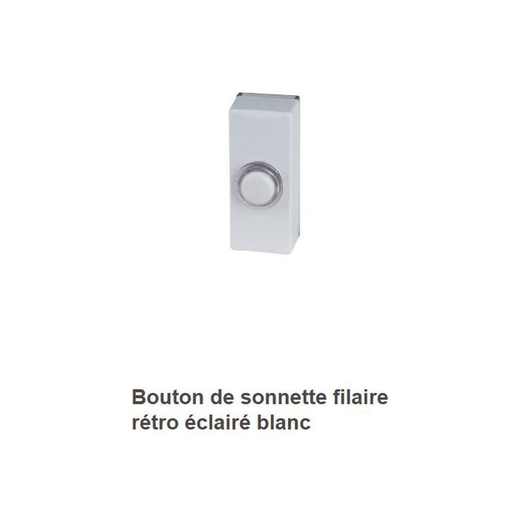 Bouton de sonnette - KYF - Filaire - Rétro éclairé