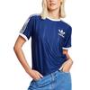 Adidas Originals 3 Stripes T Shirt Women's Dark Blue IR7466