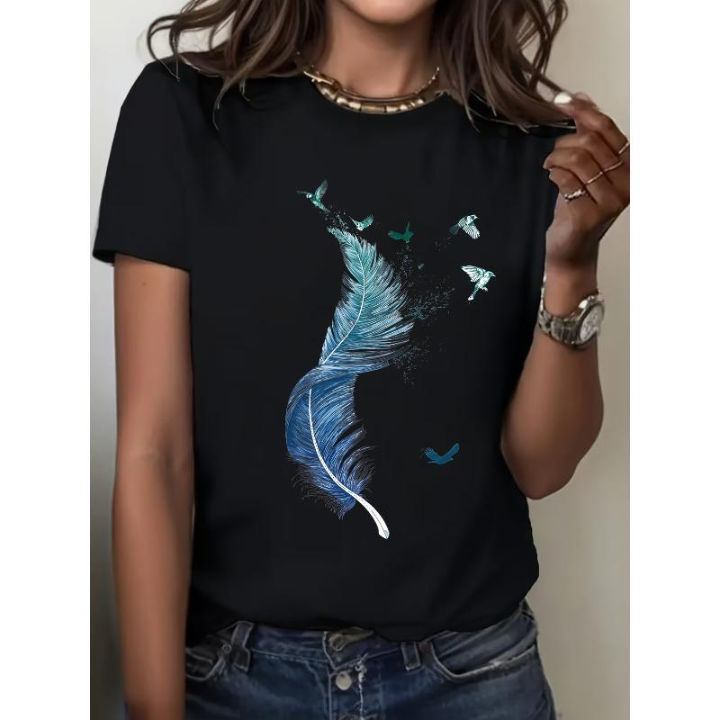 European Size Women'S Stretchy And Comfortable Casual T-Shirt