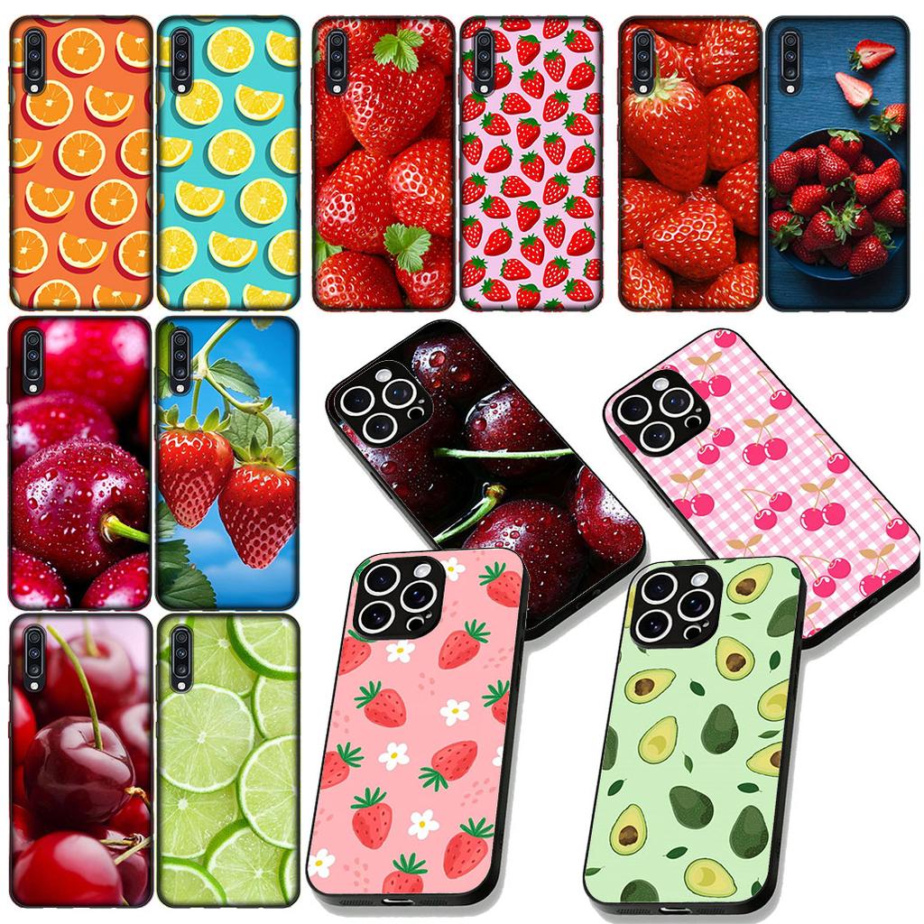 Cherry Strawberry Fruit Summer Avocado Cherry Phone Case for Xiaomi Redmi Note 12 11 10 A3 Pro 10A 10C 12C Note12 5G Soft Cover