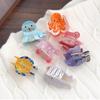 Korean Style Sea Creature Hair Claw Acetic Acid Grab Clip Creative Ocean Animal Hair Clip  Daily