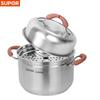 Supor 24cm 304 Rostfritt Stål Mångsidig Ångkokare