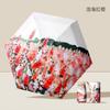 Compact 5-Fold Umbrella Women Lightweight Sun Rain Parasol UPF60 Portable Pocket Size Travel Accessory