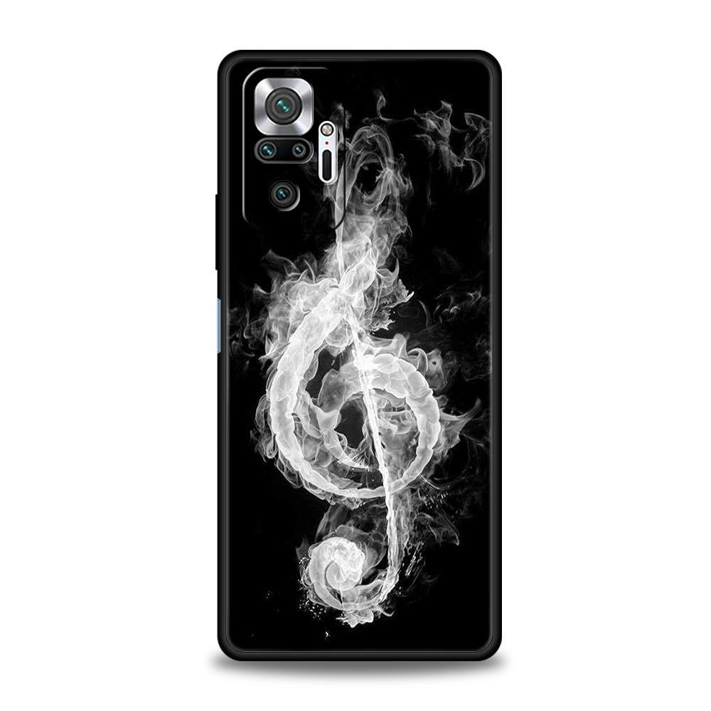 

Музыкальный чехол для телефона для Redmi 14C 10C Note 14 13 12 10 11 Pro Plus 7 8T K40 K50 Gaming Pro Plus 5G Мягкий ТПУ чехол Чехлы Сумки Redmi 10