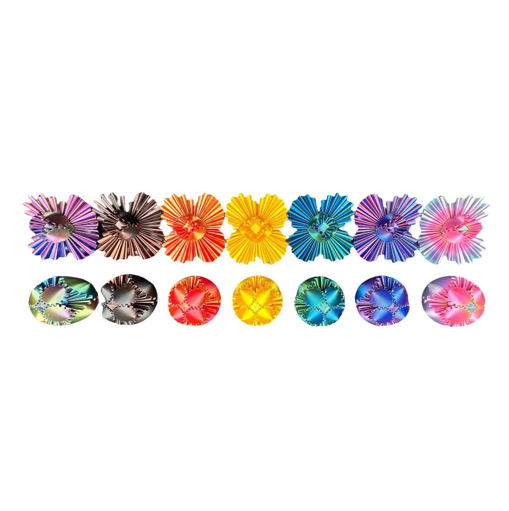8cm Colorful 3D Gear Ball: Creative Rotating Decompression Toy