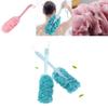 Comfortable Long Handle Bath Brush With Anti-slip Rope And Mesh Loofah For Dead Skin Removal