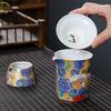 MULTIPOTENT Ceramic Crane Kung Fu Tea Set Gift Box