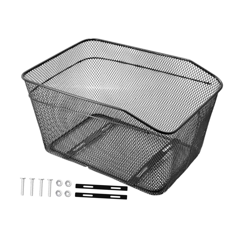 Bike Back Basket Sundries Organizer with Mount Hardware Bicycle Storage Dogs Carrier for