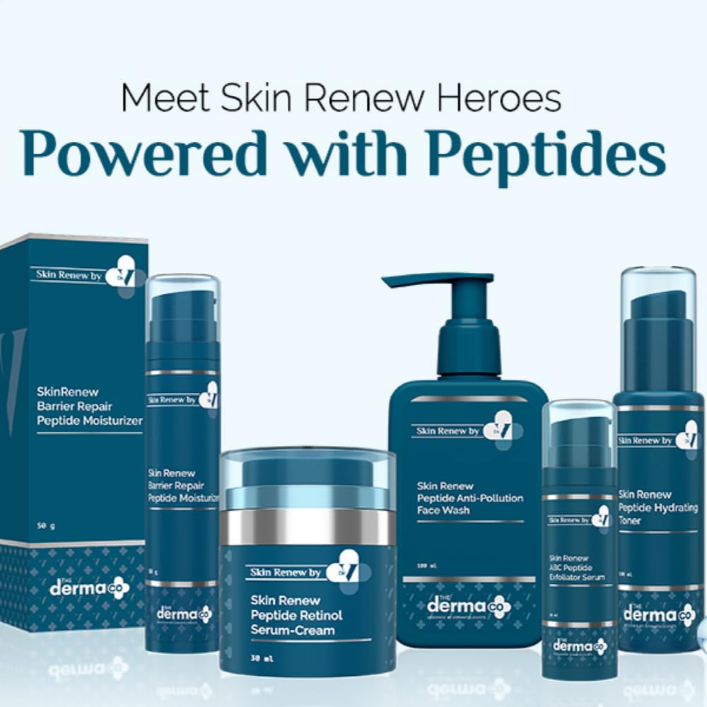 The Derma Co. X Dr.V Barrier Repair Peptide Moisturizer 50ml Deeply Hydrates & Strengthens Skin