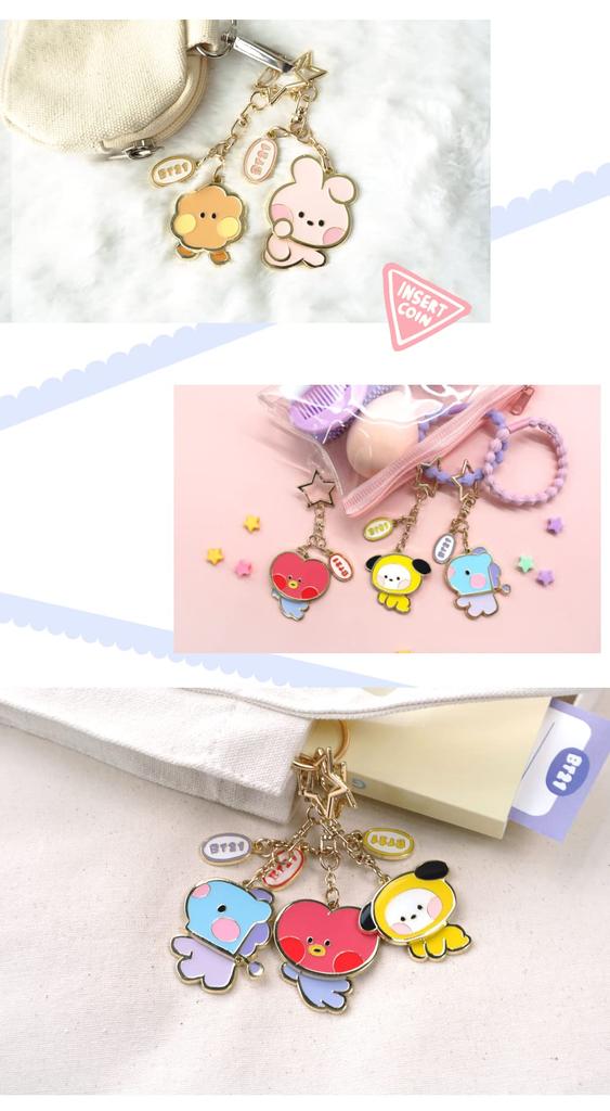 Solomon Shoji BT21 minini Metal Yurayura Keychain (TATA)