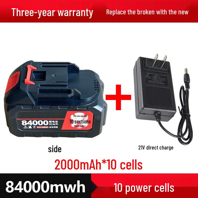 21V Rechargeable Handheld Drill with Large Capacity Lithium Battery