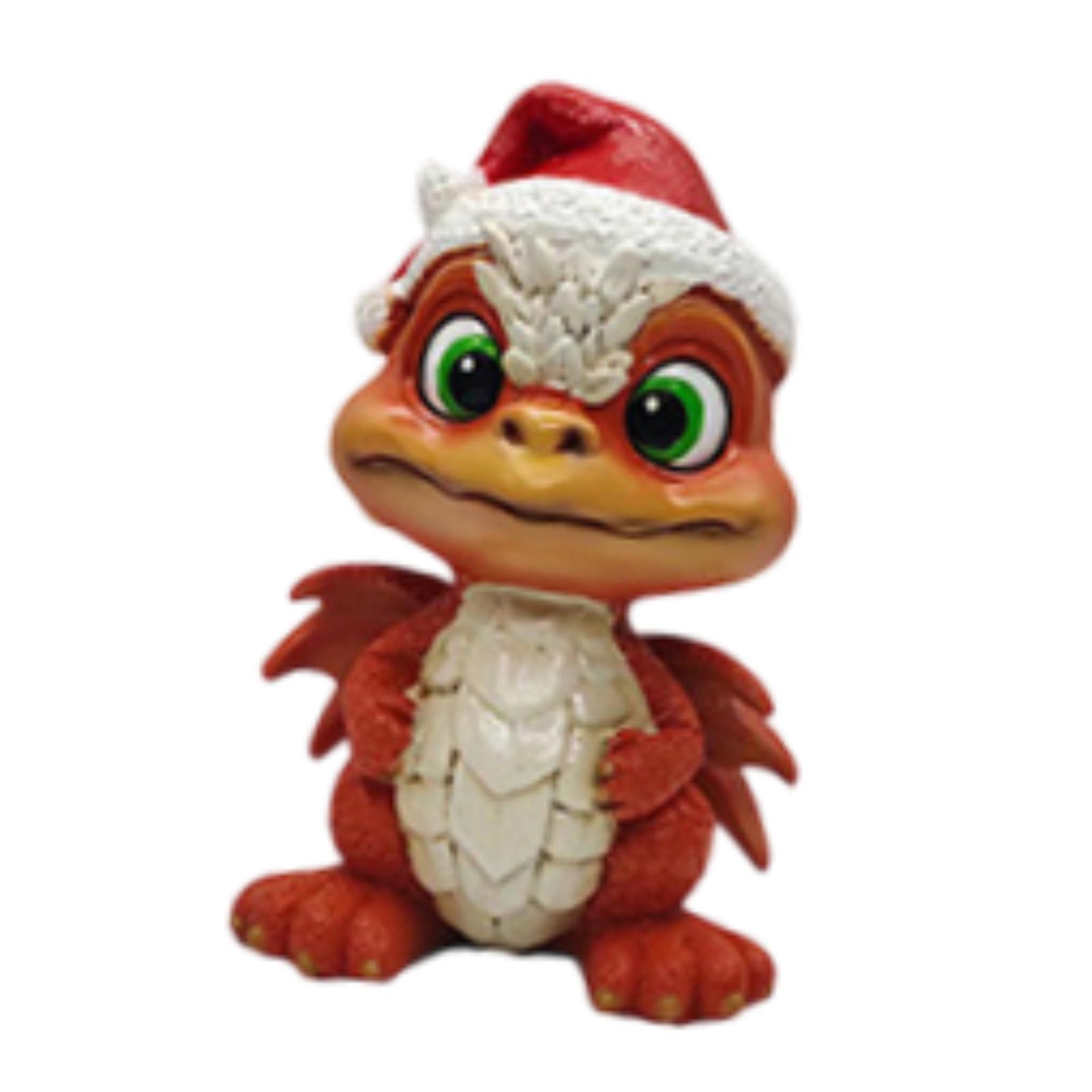 Christmas Mini Figurine Cute Miniature Statue for Office Tabletop Bookshelf