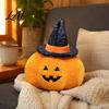 Cartoon Plushie Halloween Pumpkin Plush Toy Spooky Ghost Bat Demon Stuffed Doll Decorative Toy Holiday Party Decoration for Home Sofa Bed Dolls