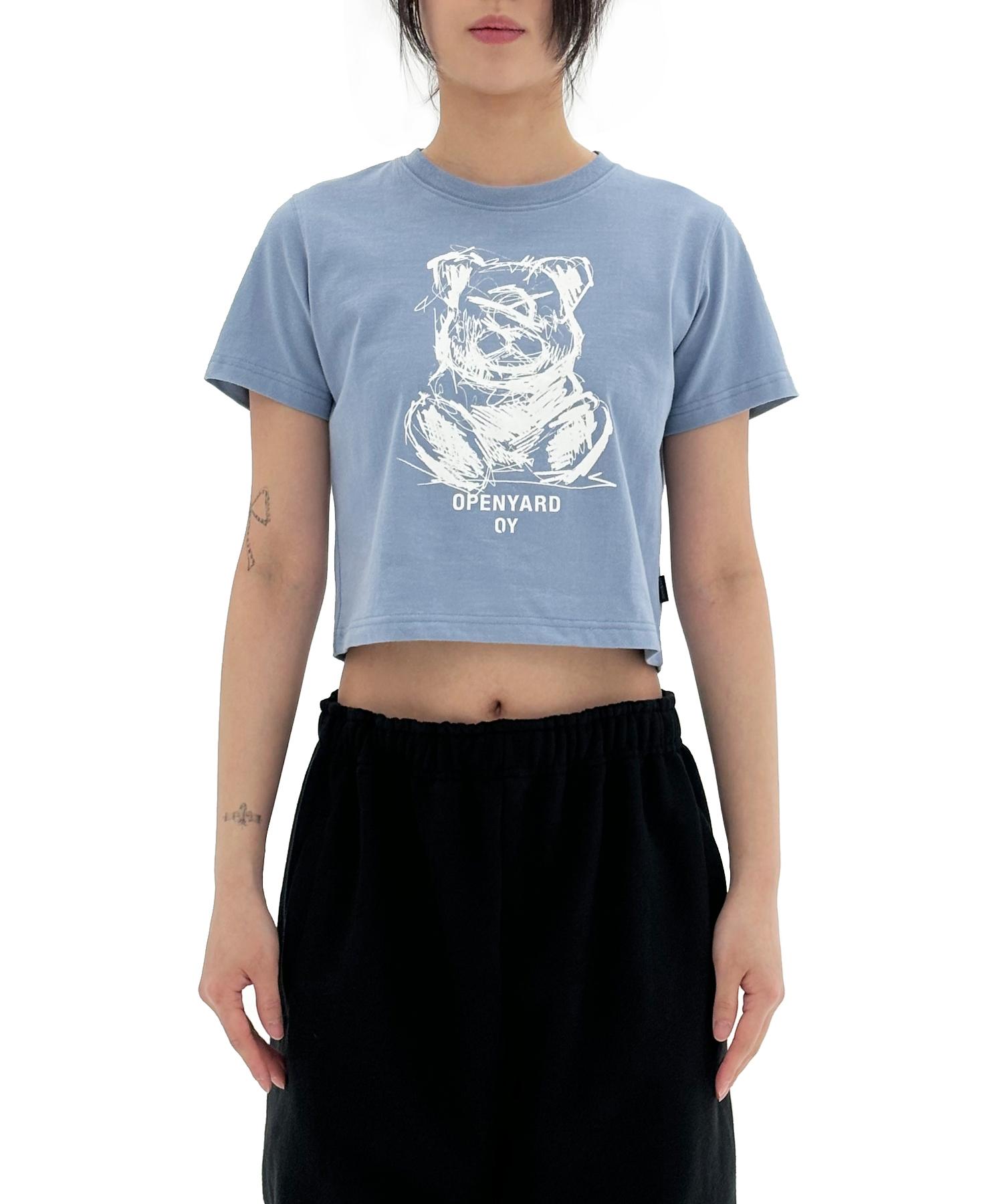 Oy Sketch Odolly Crop T-Paul Blue One Size