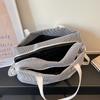 Women's Large Underarm Bag Striped Shoulder Tote Bag