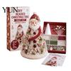 Creative Hobby Kits for Adults DIY Christmas Tree Beading Kit Beginners, Handmade 3D Ornament with Full Beaded Figurine Making Set Tools And