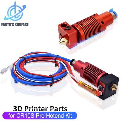 CR10S Pro Ender 3 için 3D Yazıcı Parçaları Hotend Kiti 0.4mm Nozul Isıtıcı Termistör Ekstrüzyon Montajlı Ekstruder CR-10 MAX için