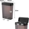 Yamazaki Slim Storage Case 2.3l Black W18.5 D8.6 H25cm Tower