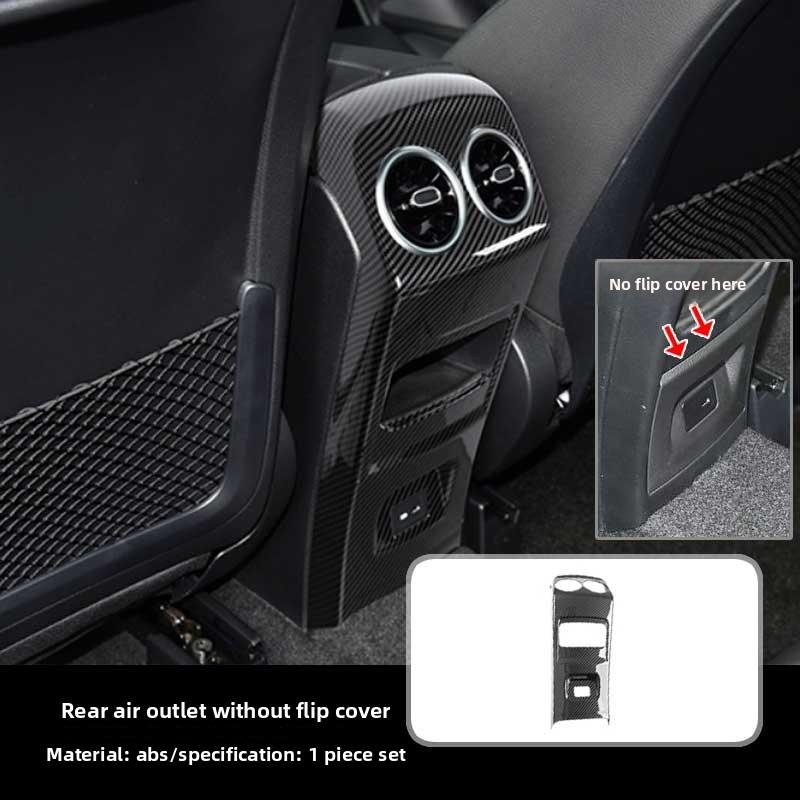 Suitable for Mercedes-Benz GLA GLBcenter control panel decorative stickerEQB EQAinterior modified carbon fiber armrest box cover