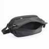 Body Bag Cross Ring Heather Heathered Finish Expandable B5 Tablet Water Repellent PET Bottle 68027 Black [Acegene] Men's 3/6L