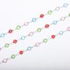 JMXD Personalized Titanium Steel Bracelet, Crystal Chain with Colorful Diamonds Inlay, Unique Design for Daily & Special Occasions