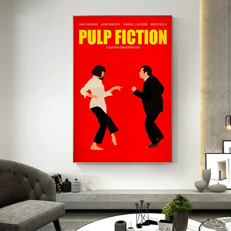 Classic Movie Poster Canvas Painting Abstract Minimalist Dancing Posters and Prints Wall Art Pictures for Living Room Home Decor