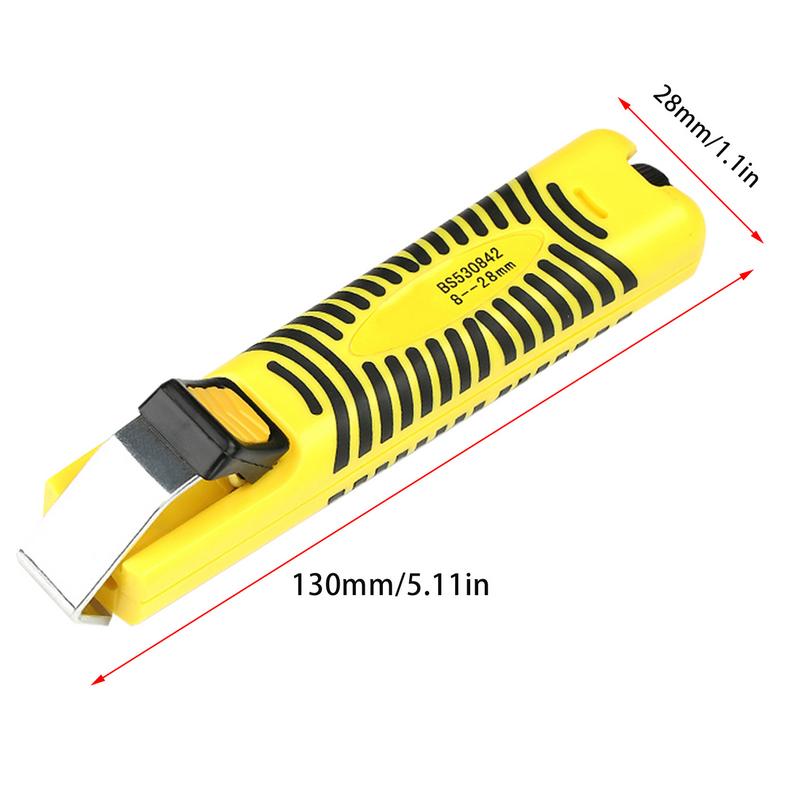 Universal Wire Stripping Tool Rotary Stripping Cutter Strippers Comfortable Grip Adjustable Cable Jacket Remover For Most