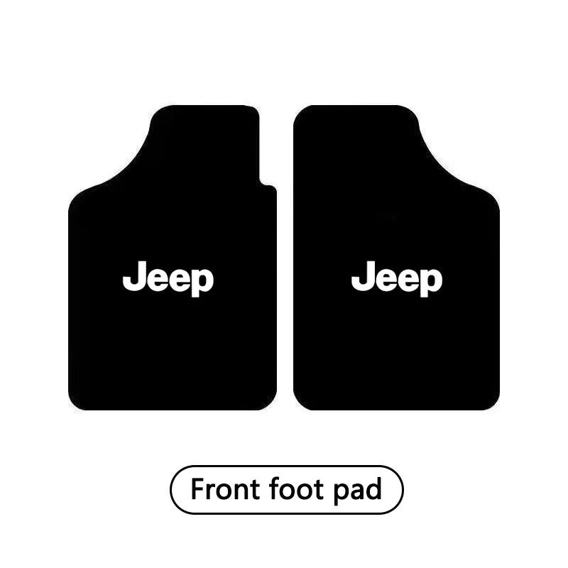 For Jeep Car Floor Mat,Front & Rear Automotive Carpet Floor Mats For Jeep Renegade Wrangler JL Cherokee Compass Auto Interior