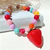 Layered Multi Layer Choker Colorful Beads Beaded Clavicle Chain Simple Beads Fruit Necklace  Gift