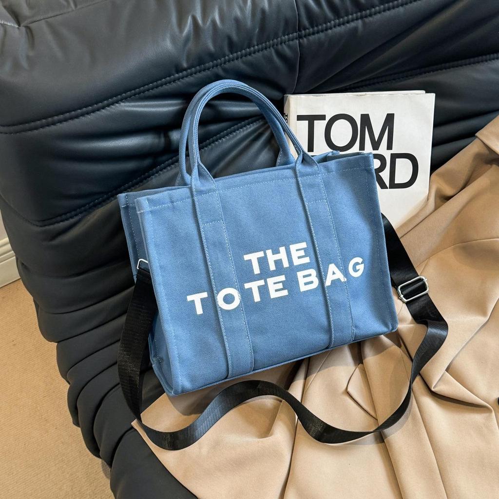 Damska torba płócienna typu tote o dużej pojemności