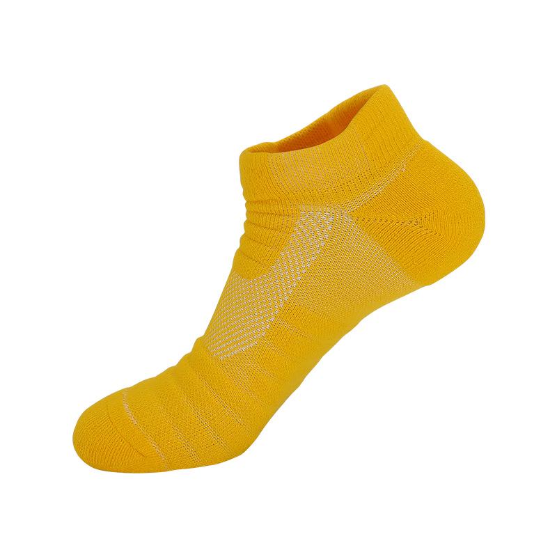 Men s and Women s Mid-Calf Cotton Running Socks - Shock-Absorbing Sport Socks for Summer жёлтый