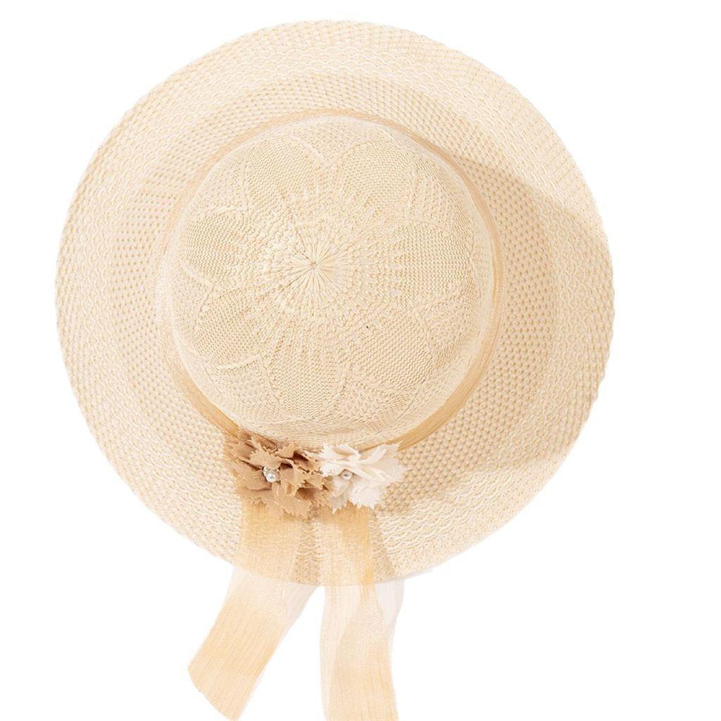 Summer Sun Hat For Women With Large Brim Foldable Breathable Cotton Floppy Hat For Outdoor Fashion