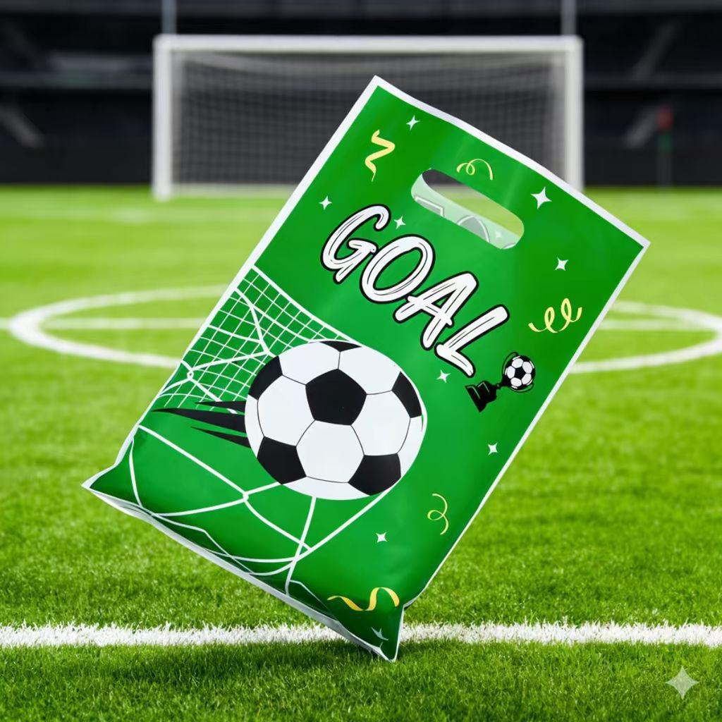 New World Cup Football Themed Gift Bag, Children's Birthday Party Gift Tote Bag, Biscuit Candy Packaging Bag