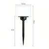 Acrylic Plug-in Solar Light - Auto Charge Simulated Exterior Light for Garden
