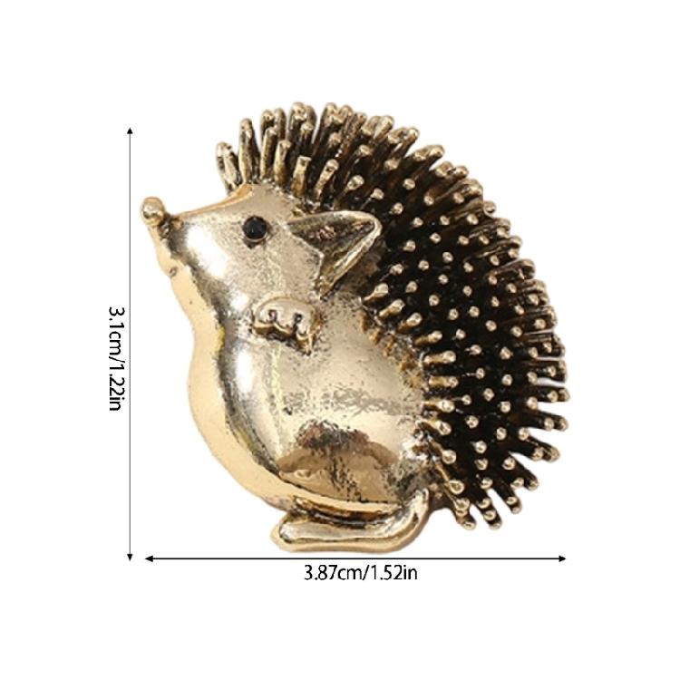 Delicate Drip Glaze Hedgehog Pin Elegant Jewelry Item For Clothing Accent Accessories Handmade Gift For Friend