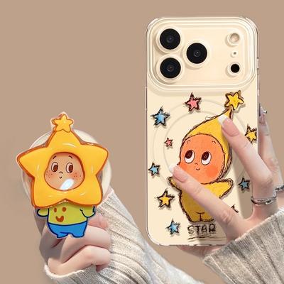 Coque de téléphone Apple 17 Poupée Mignonne Compatible avec iPhone 16 Pro Max Dessin Animé 15 14 Transparente 13 Silicone Coque Souple