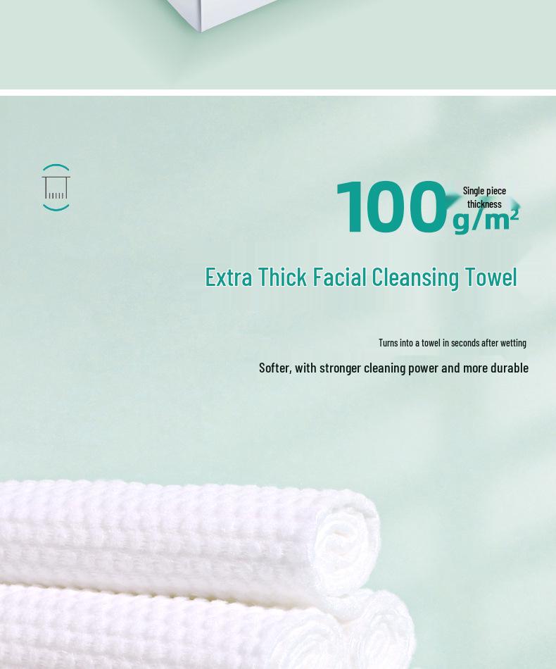 Family Pack: Extra Thick 600g Hanging Disposable Face Towels